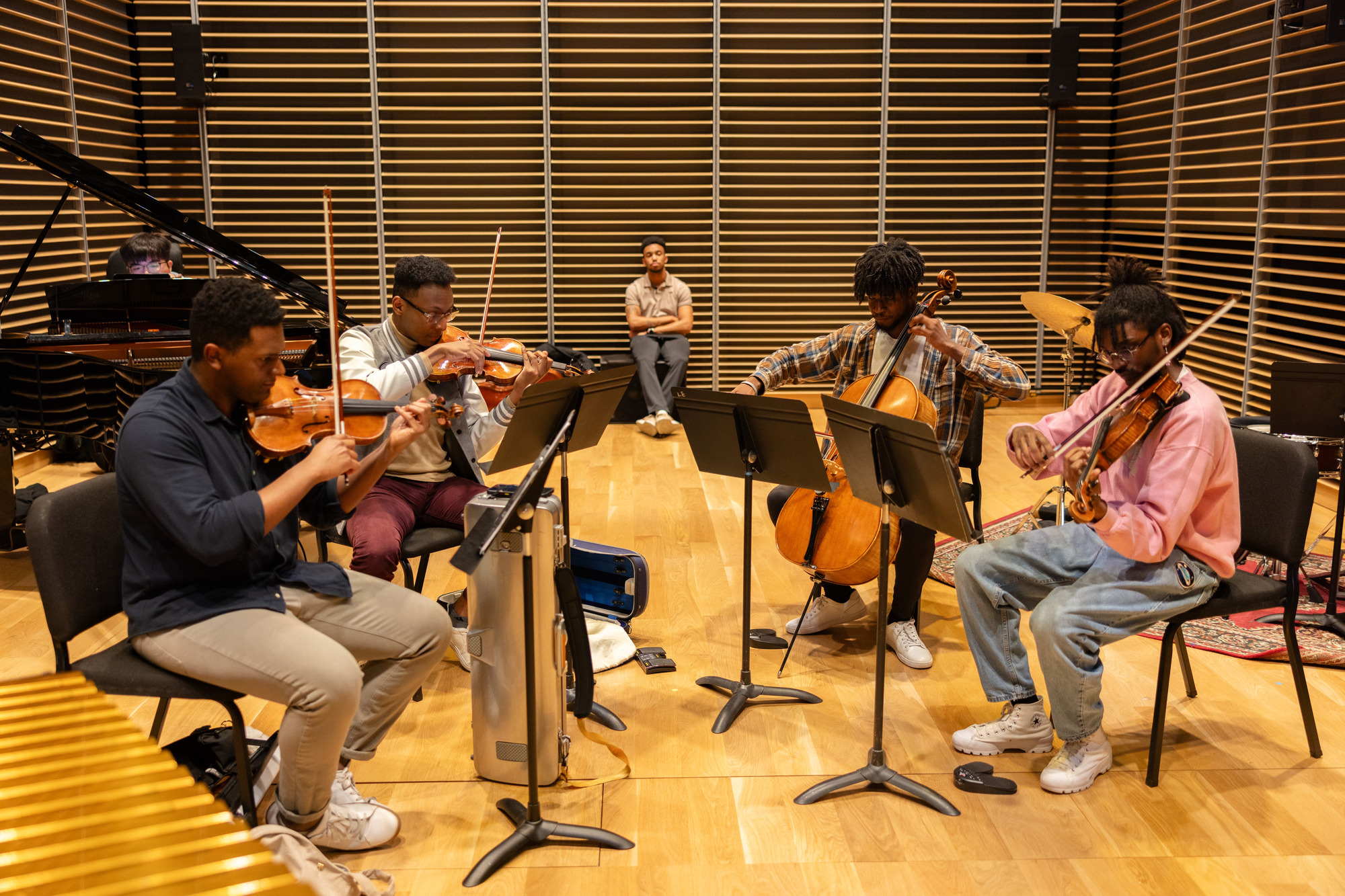 Black Student Union rehearsal