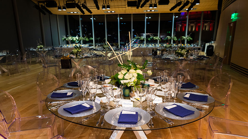 Osher Hall Evening view