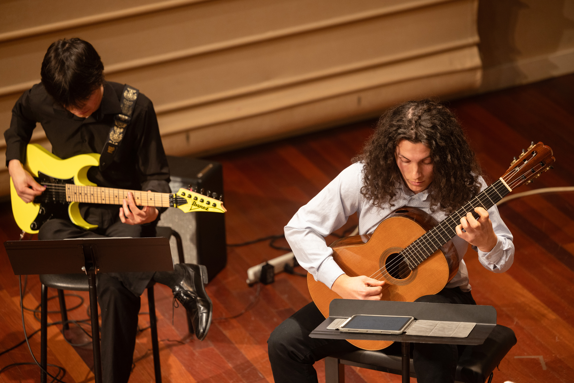 SFCM students perform Steve Mackey's 'Measures of Turbulence.'