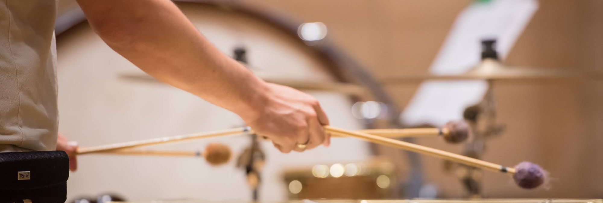 SFCM student playing percussion