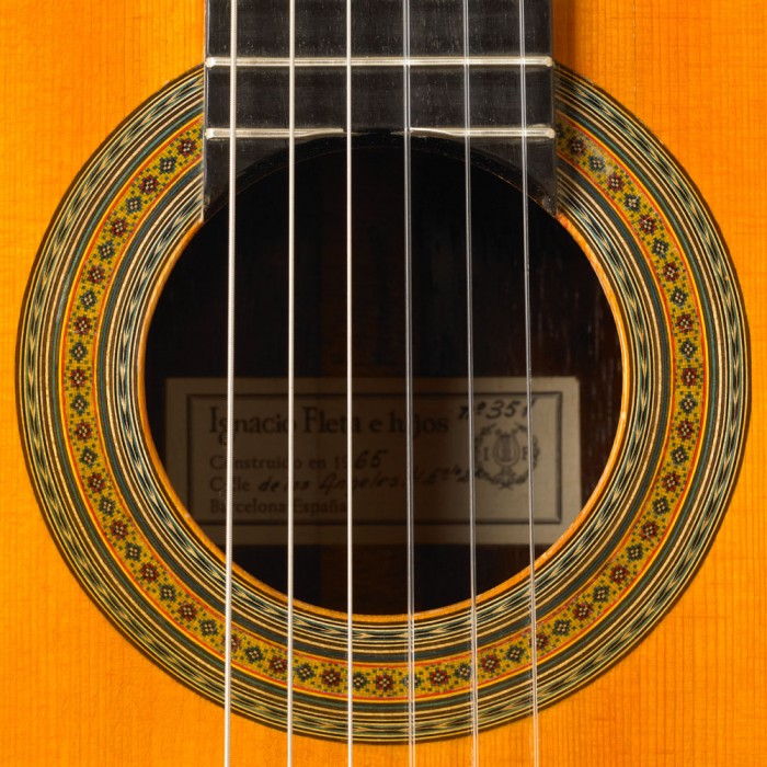 1965 Ignacio Fleta guitar rosette