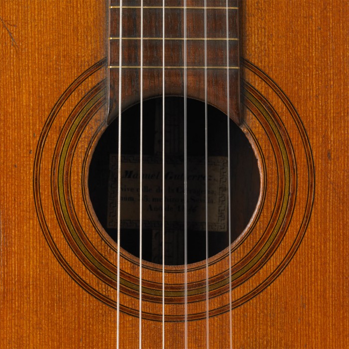 1847 Manuel Gutierrez guitar rosette