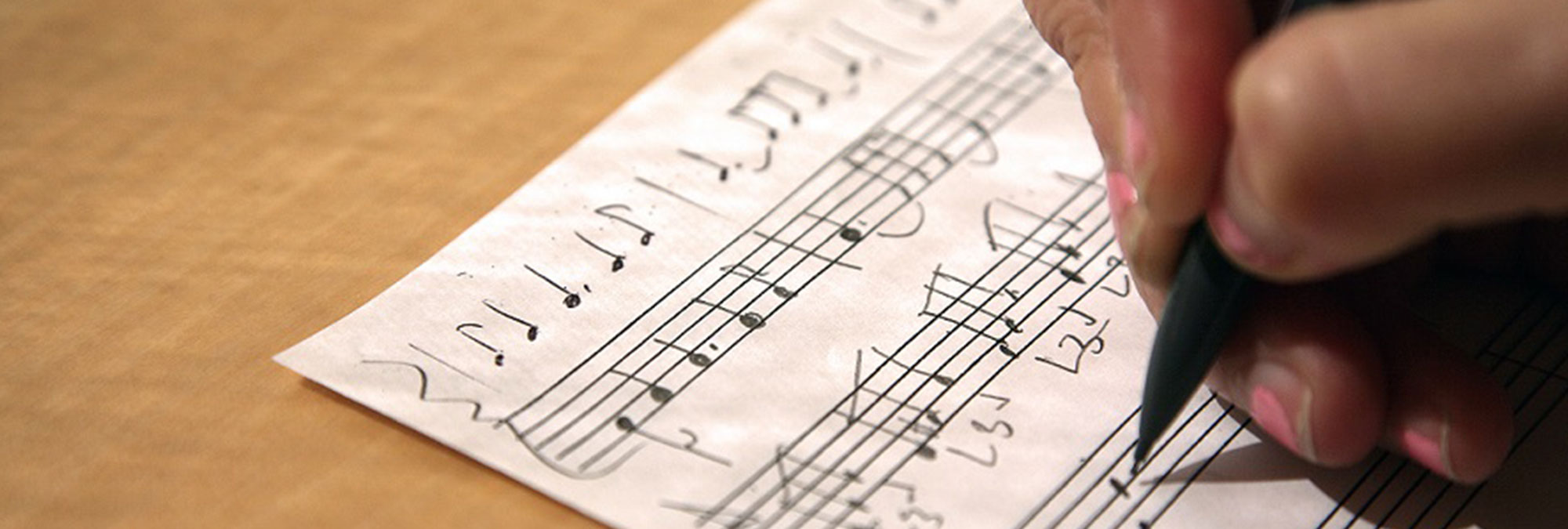 Some staff paper with music on it