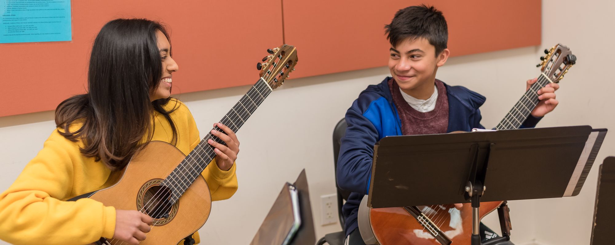 Pre-college guitarists at SFCM