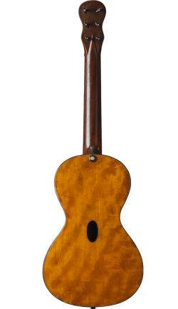 back of 1830 Rene Lacote guitar
