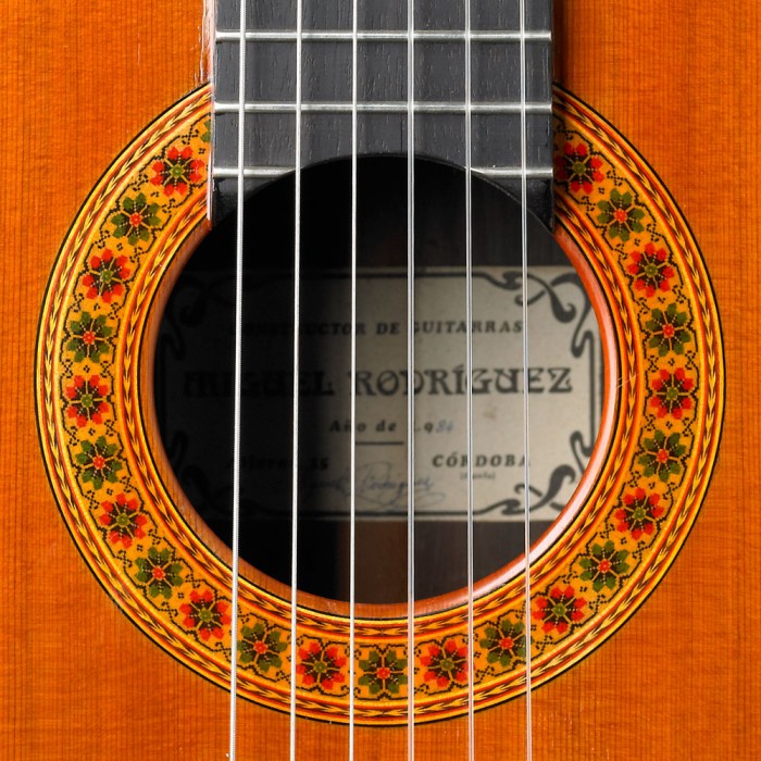 1984 Miguel Rodriguez guitar rosette