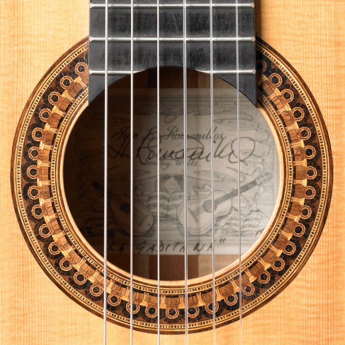 1987 José Romanillos guitar rosette