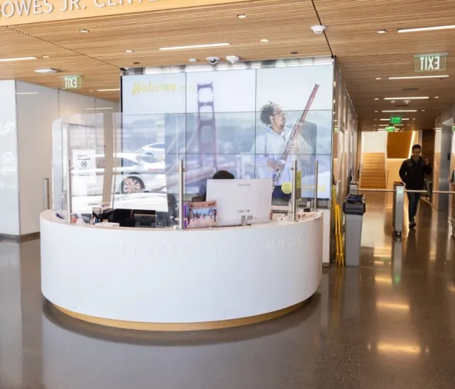the front desk of Bowes