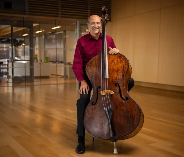 Stephen Tramontozzi and his John Lott bass.