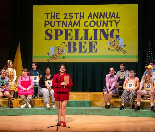 The cast of "The 25th Annual Putnam County Spelling Bee."