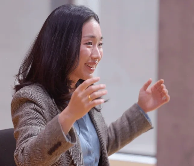 SFCM faculty Wonhee Bae speaking