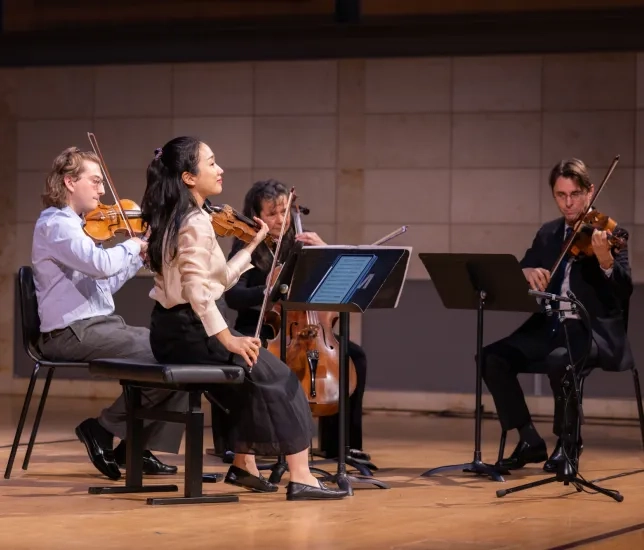 From left: Zeke Sokoloff, Wonhee Bae, Jennifer Culp, and Dimitri Murrath.