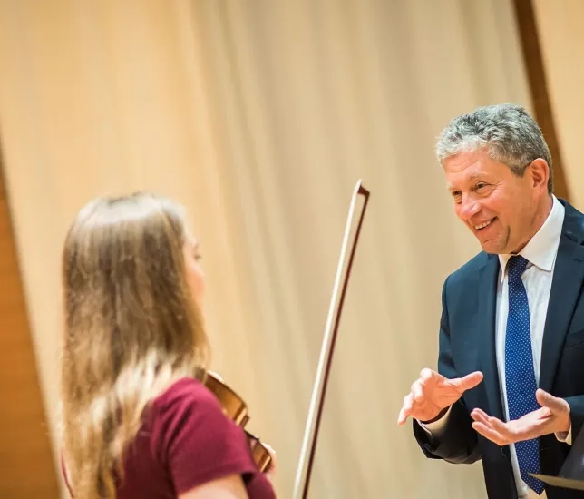 Alexander Barantschik SFCM violin Faculty teaches student