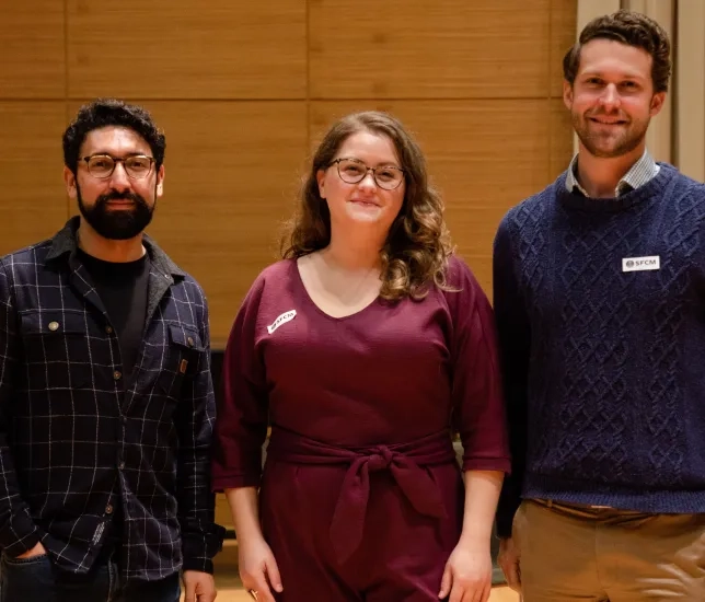 SFCM, Advice, singers, Efraín Solís, Esther Tonea, Christian Pursell