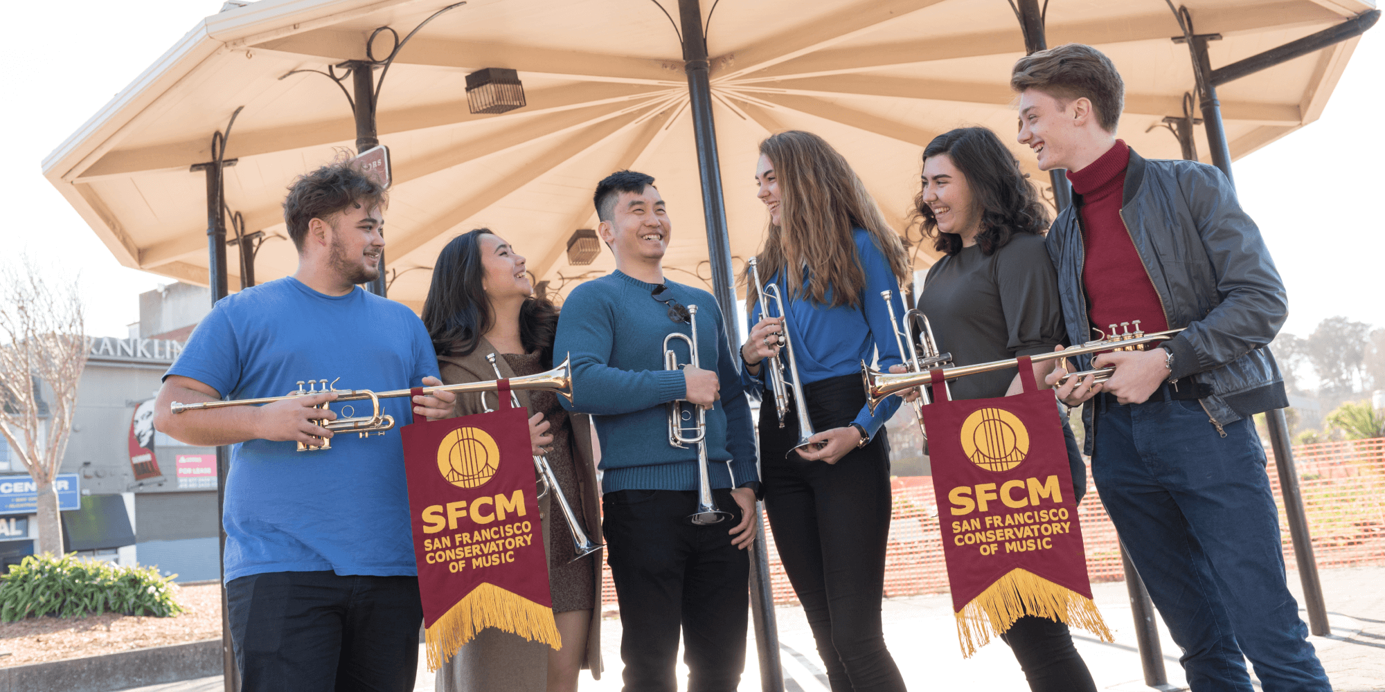 SFCM students outside in San Francisco