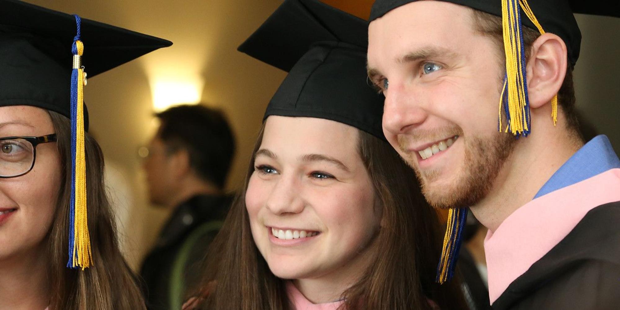 Julie Barwick '15, Jessie Nucho '15, and Marko Bajzer '15