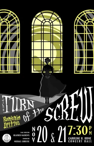 Promotional art for SFCM's fall 2025 production of "The Turn of the Screw."