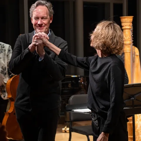 Jake Heggie and Nicole Paiement.