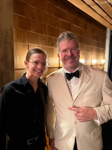 Grace Wahlen and Edwin Outwater at the Cleveland Orchestra.