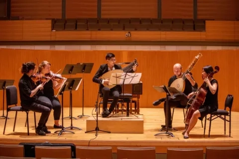 5 Baroque Performers perform on period instruments