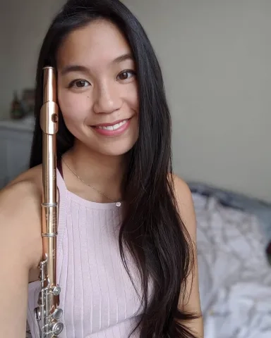 Michelle Sung with flute