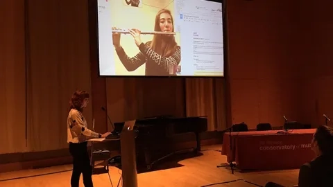 Heinke giving virtual presentation