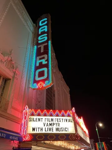Castro theatre marquee.
