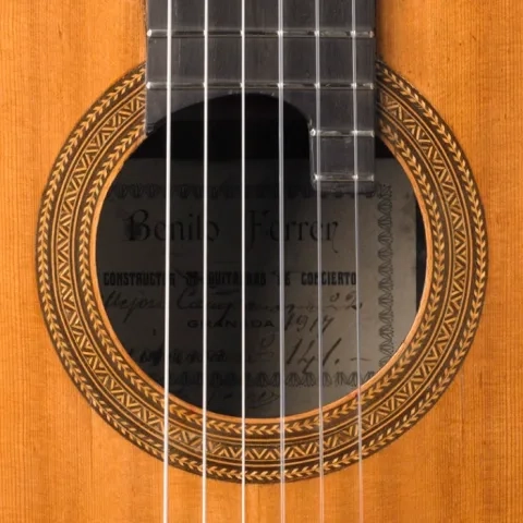 1917 Benito Ferrer guitar rosette