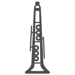 drawing of a clarinet