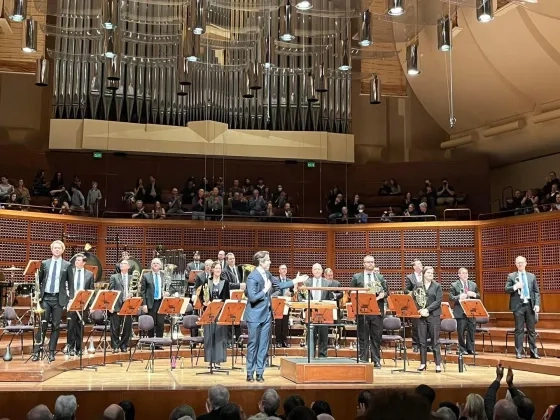 Brad Hogarth conducts at Davies Symphony Hall. 