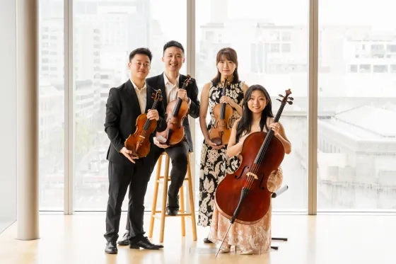 The 2024 SFCM Kaimana Quartet. (Credit: PoYu Lee)