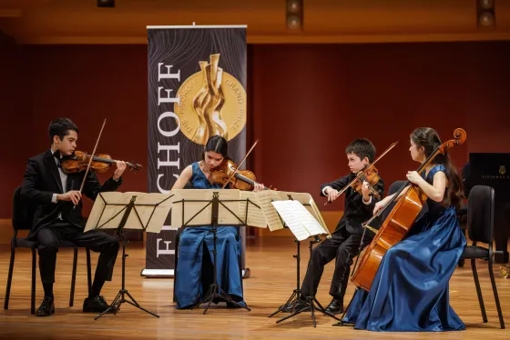 The Breshears Quartet at the Fischoff Competition