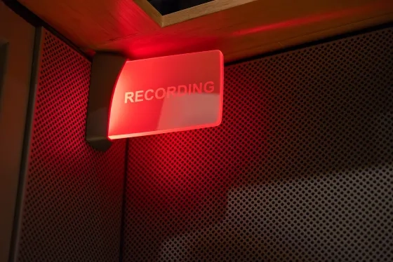 Recording in Studio G