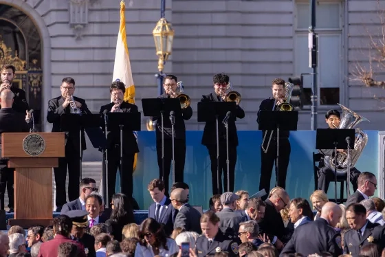 SFCM brass ensemble.