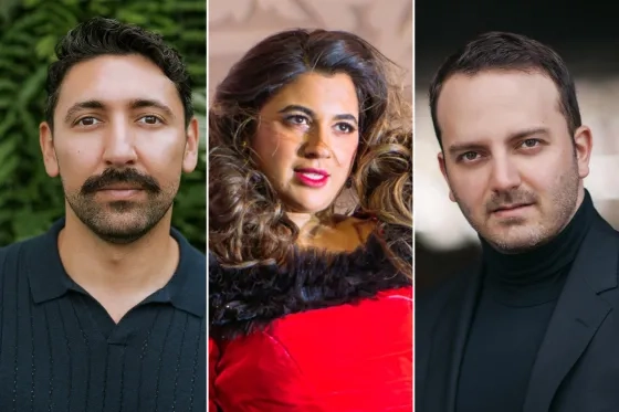 Efrain Solis, Amina Edris, Roberto Kalb. 