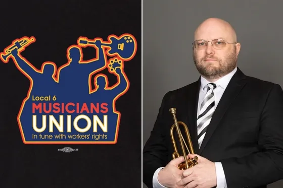 Kale Cumings, President of the American Federation of Musicians' Local Six chapter.