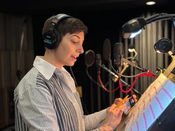 Amelie-Anna Hinman records for the 'Death Stranding 2' soundtrack.