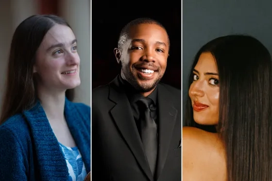 From left: Zoe Yost, Kedrick Armstrong, and Cristina Villalobos.