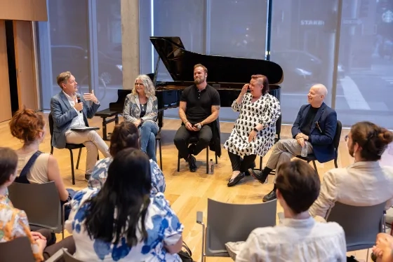 Jake Heggie, Susan Graham, Ryan McKinney, Jamie Barton and Patrick Summers. 