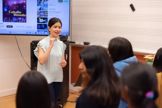 Bridge to Arts and Music program instructor Lalita Perez Acosta.