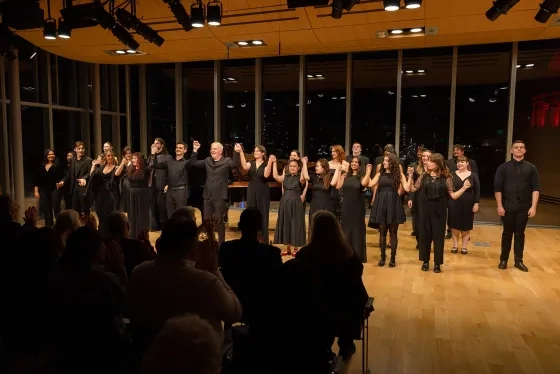 Craig Terry and the voice student ensemble.  Craig Terry and the voice student ensemble.