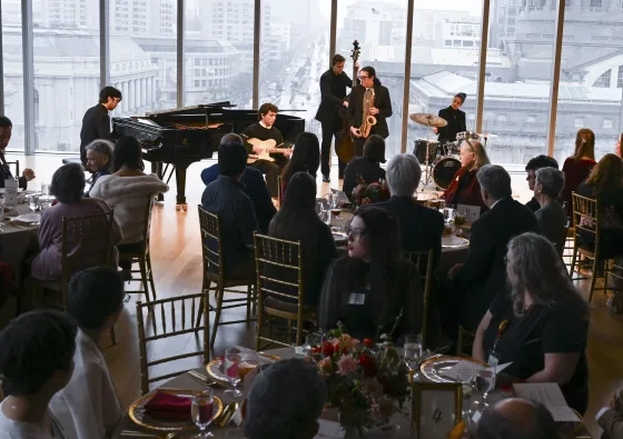 SFCM students perform at the fall 2025 scholarship luncheon.