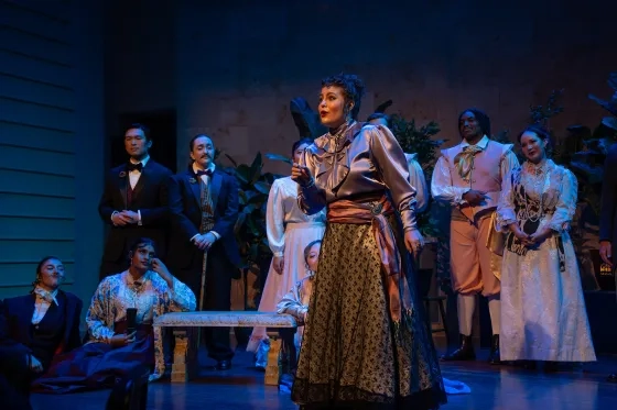 Clara Abrahams in "The Merry Widow."