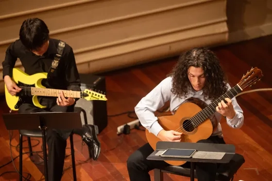 SFCM students perform Steve Mackey's 'Measures of Turbulence.'