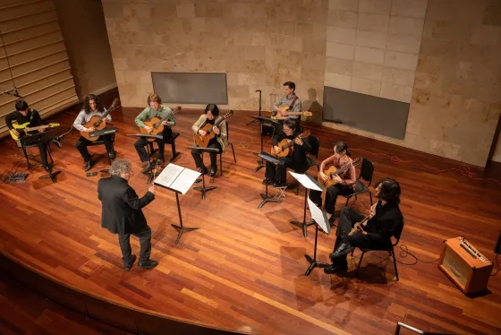 The SFCM Guitar Ensemble.