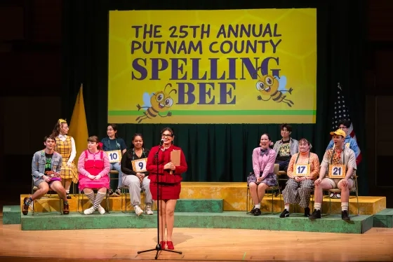 The cast of "The 25th Annual Putnam County Spelling Bee."