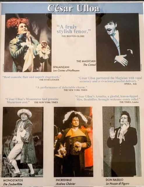 A selection of César Ulloa's roles over the years. 