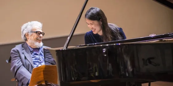 Leon Fleisher and student