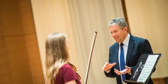 Alexander Barantschik SFCM violin Faculty teaches student