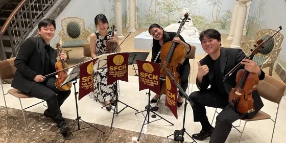 Sfcm students perform at Getty Auction 